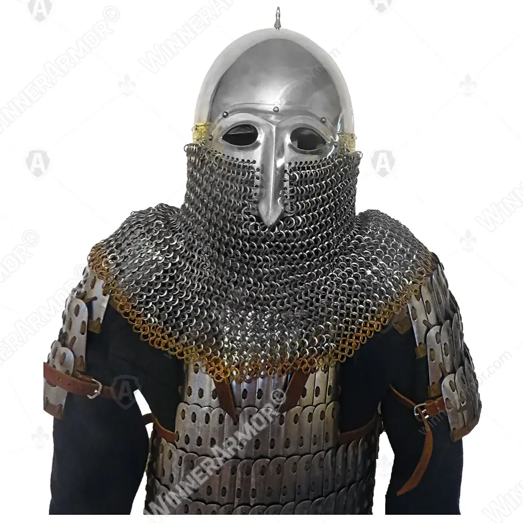 Russian helmet Gorodets with decoration