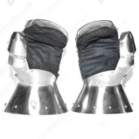 Plate gauntlets for medieval combat