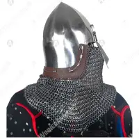 Ribbed nasal bascinet