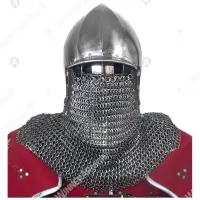 Ribbed bascinet with a visor