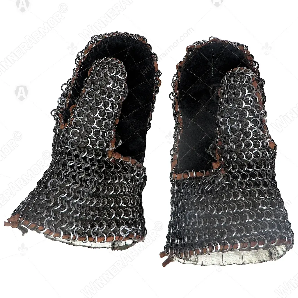 Chain mail mittens