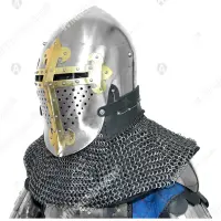 ROA helmet with brass cross