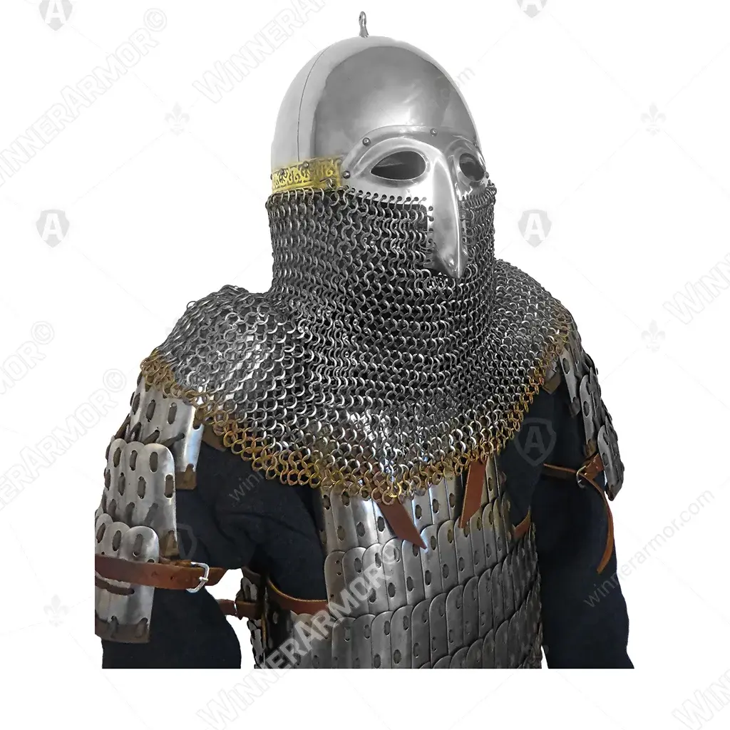 Russian helmet Gorodets with decoration