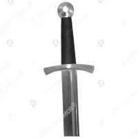Falchion with round pommel