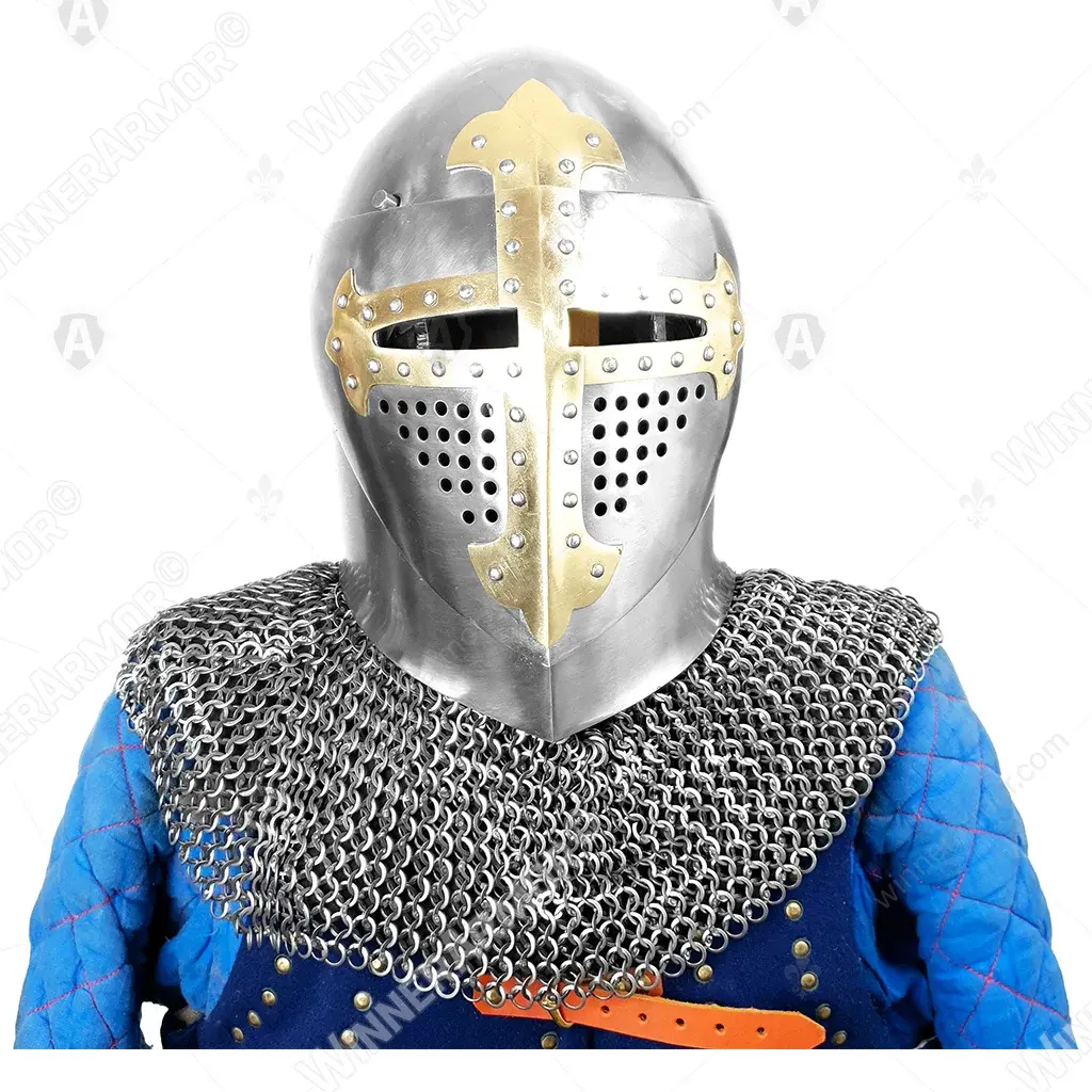 Sugarloaf helm with brass cross