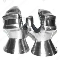 Plate gauntlets for medieval combat