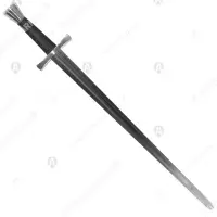 One-handed sword with conical pommel