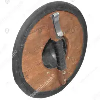 Wooden buckler with boss