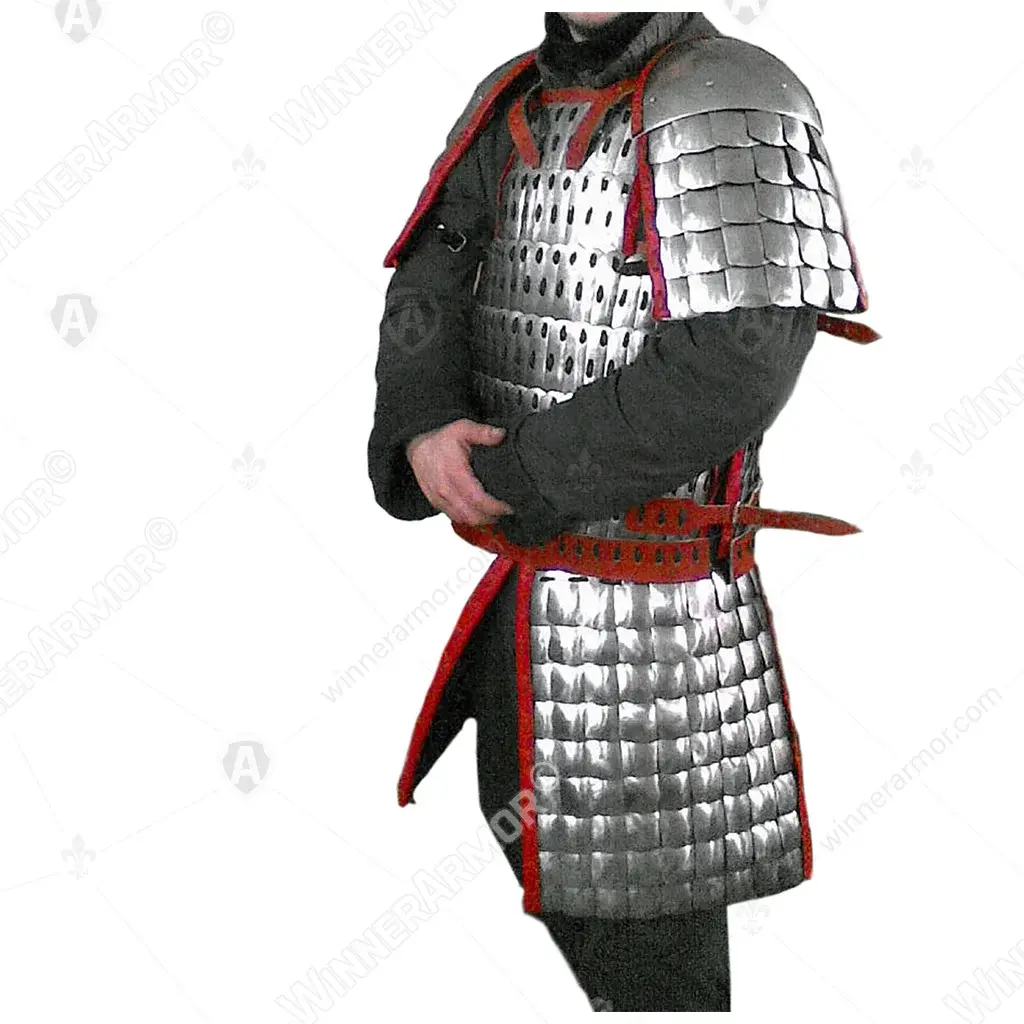 Lamellar armor with scales
