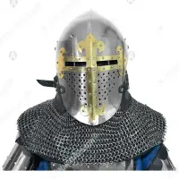 ROA helmet with brass cross