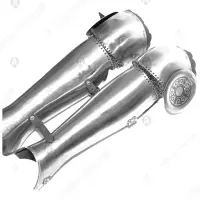 Decorated oriental shins