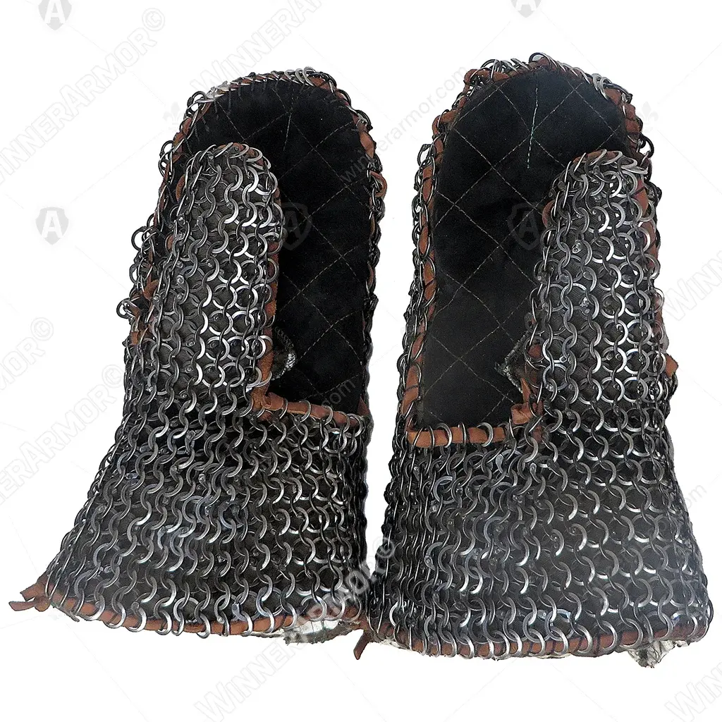 Chain mail mittens