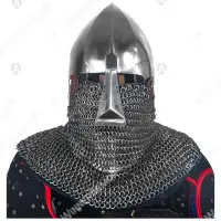 Ribbed nasal bascinet