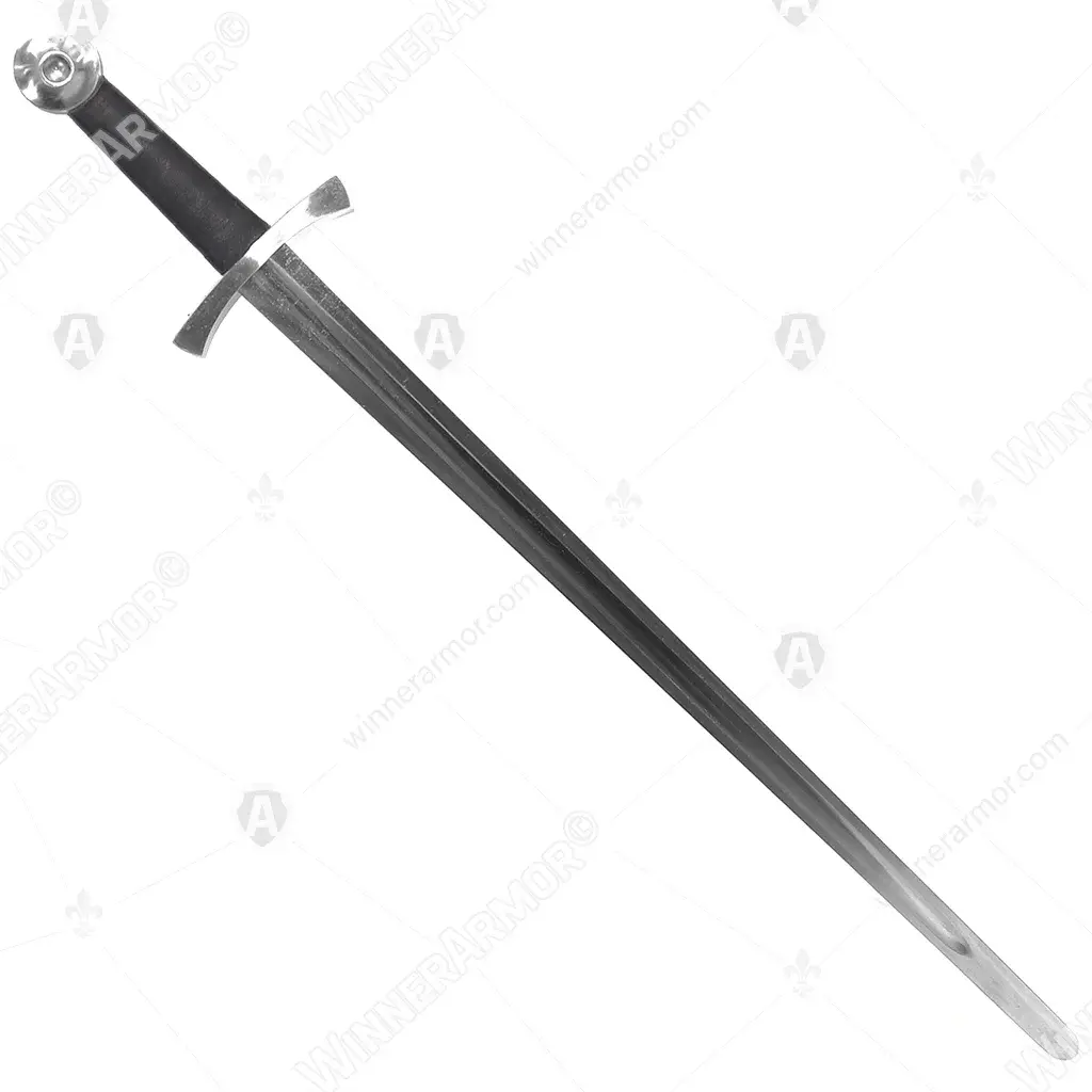 One-handed sword with round pommel