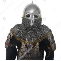 Russian helmet Gorodets with decoration