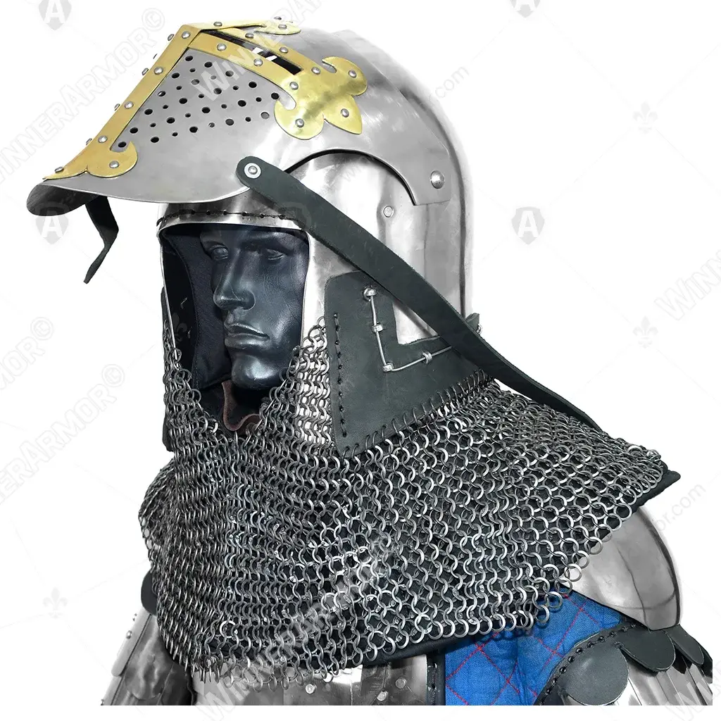 ROA helmet with brass cross