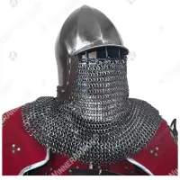 Ribbed bascinet with a visor