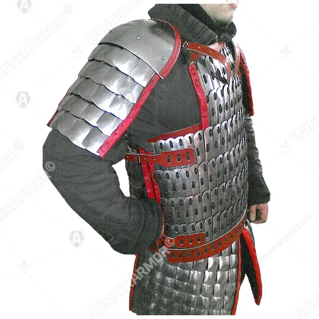 Lamellar armor with scales