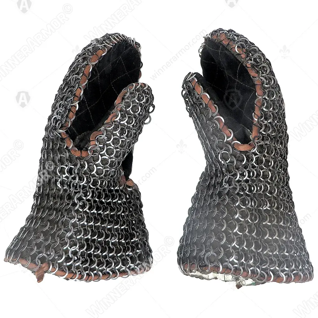 Chain mail mittens