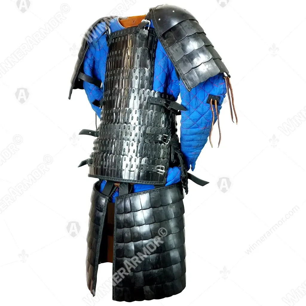 Lamellar armor blackened