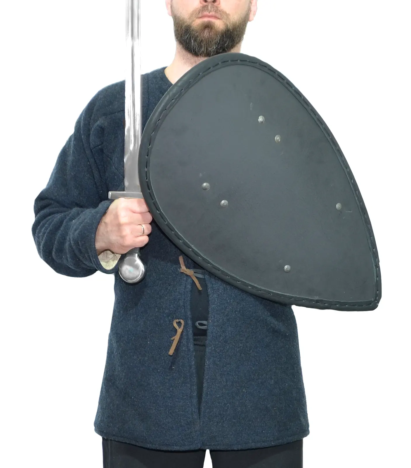 Teardrop combat shield