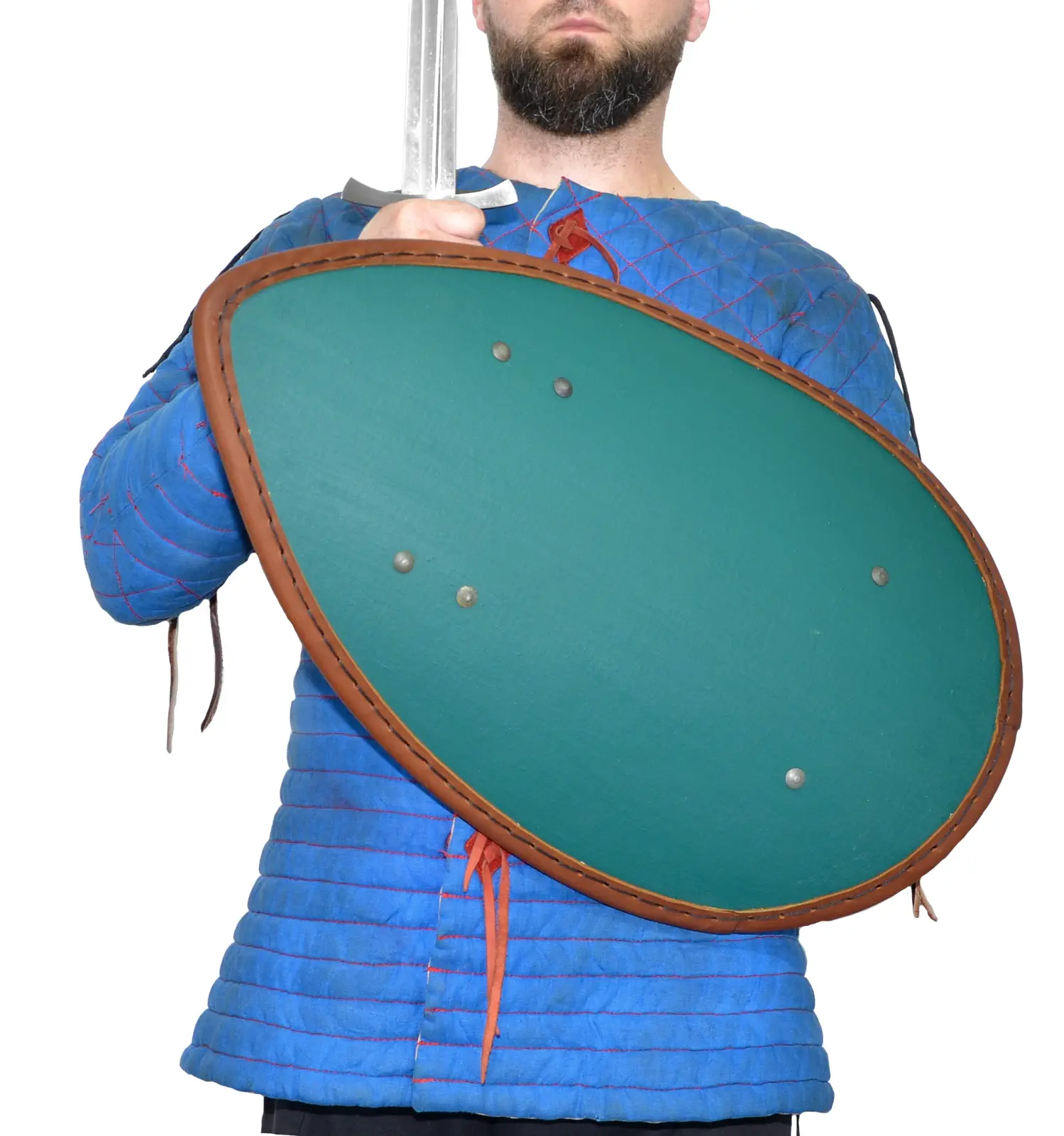 Teardrop combat shield