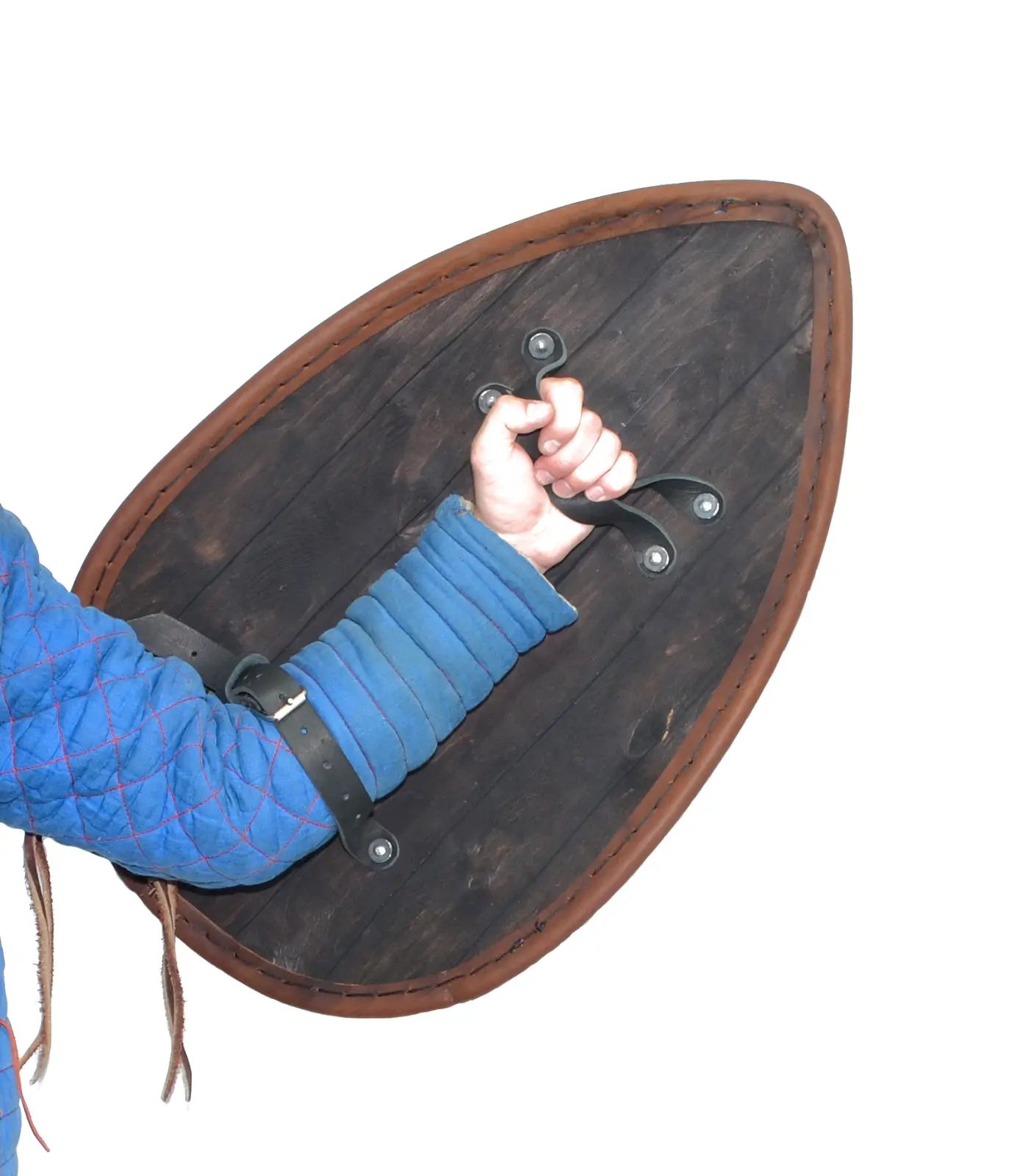 Teardrop combat shield