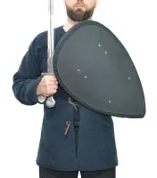 Teardrop combat shield