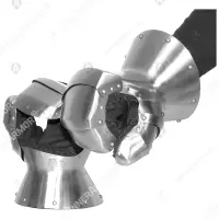 Plate gauntlets optimized for Buhurt