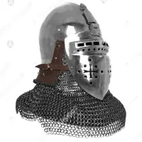 Nuremberg bascinet modern version for medieval combat