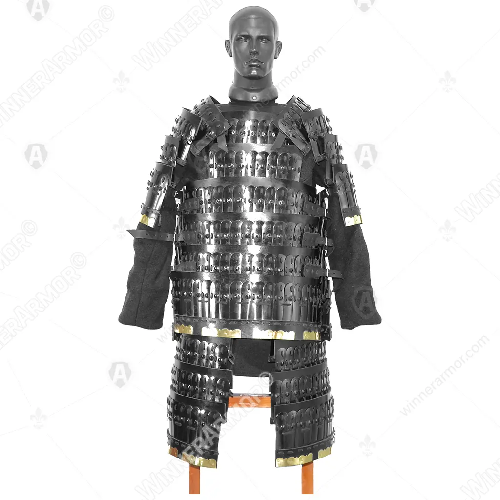 Blackened lamellar armor